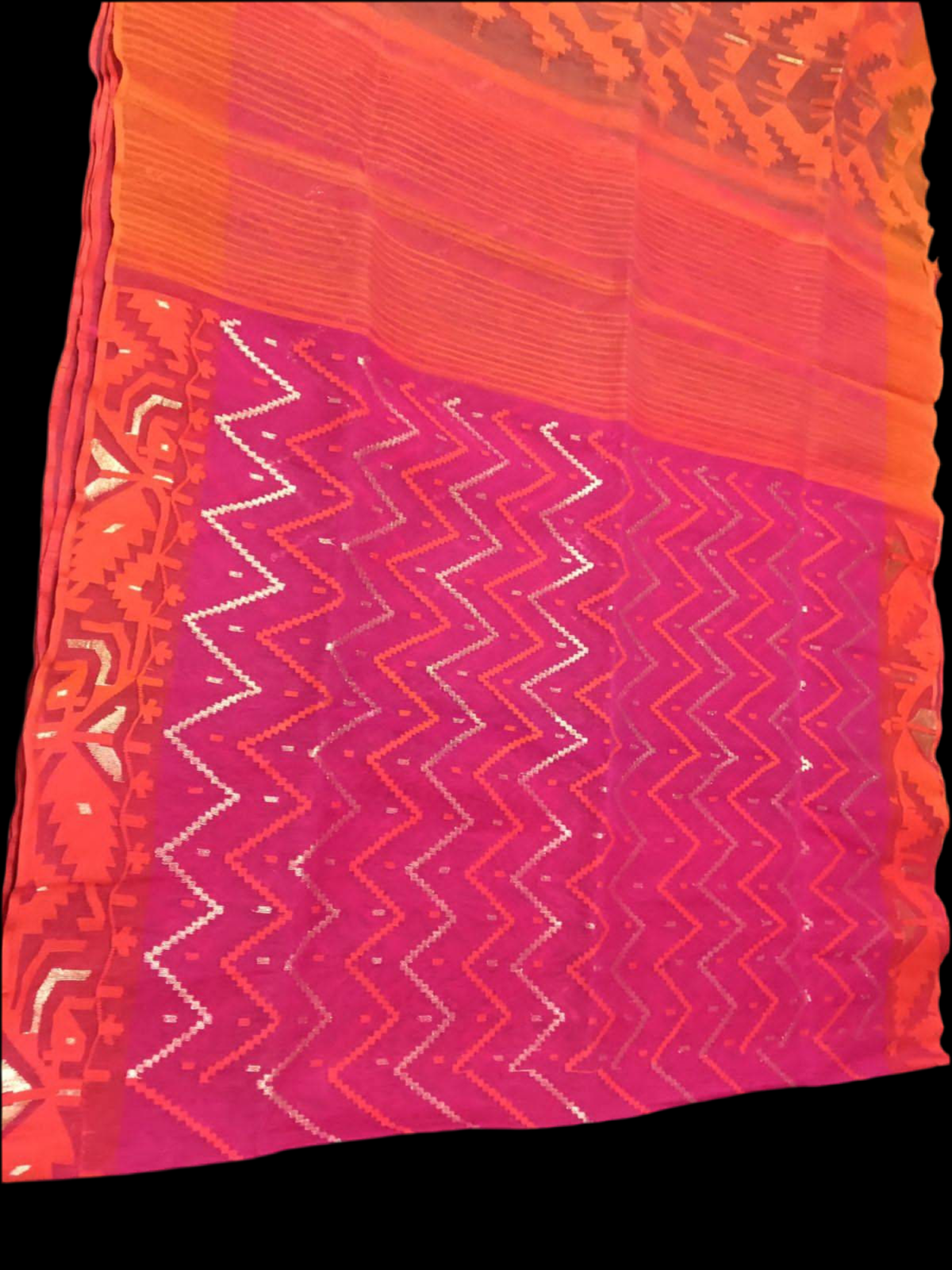Exclusive Dhakai Jamdani Saree, Handloom Jamdani 60/80 count thread, Traditional,Elegant, Classy Party Saree