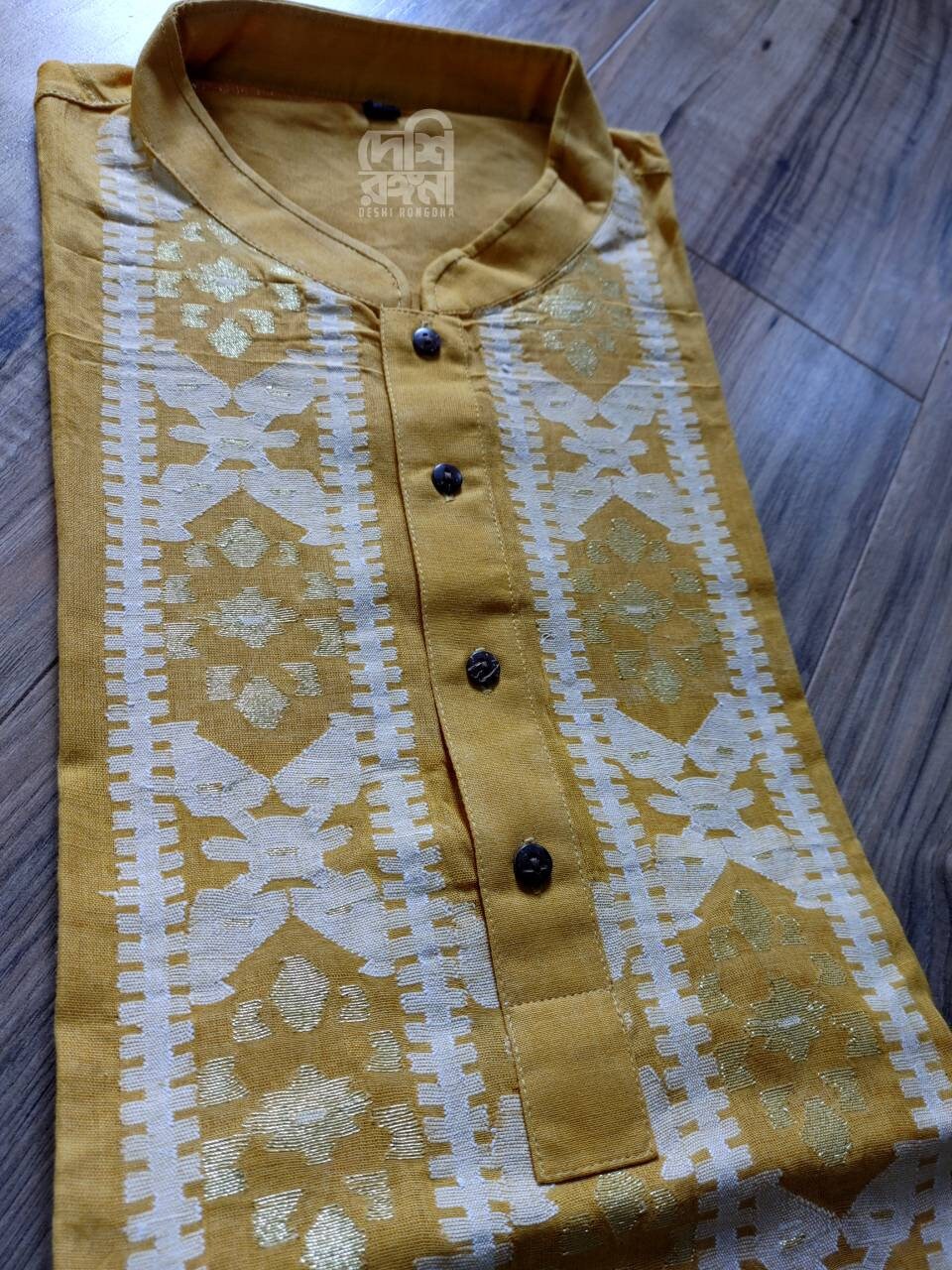 Dhakai HalfSilk Jamdani Saree and Punjabi Couple set
