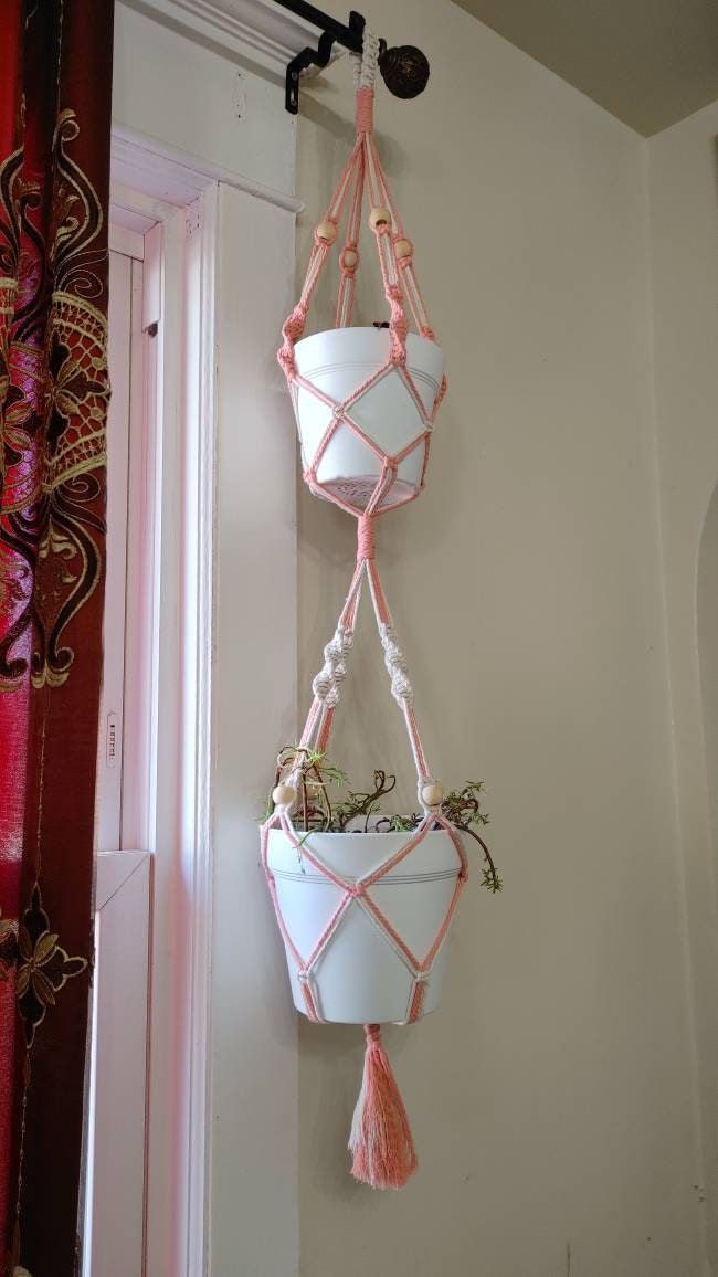 Plant Hangers Macrame, Cotton, Beautiful Hanging Planters for indoor, living room and porch