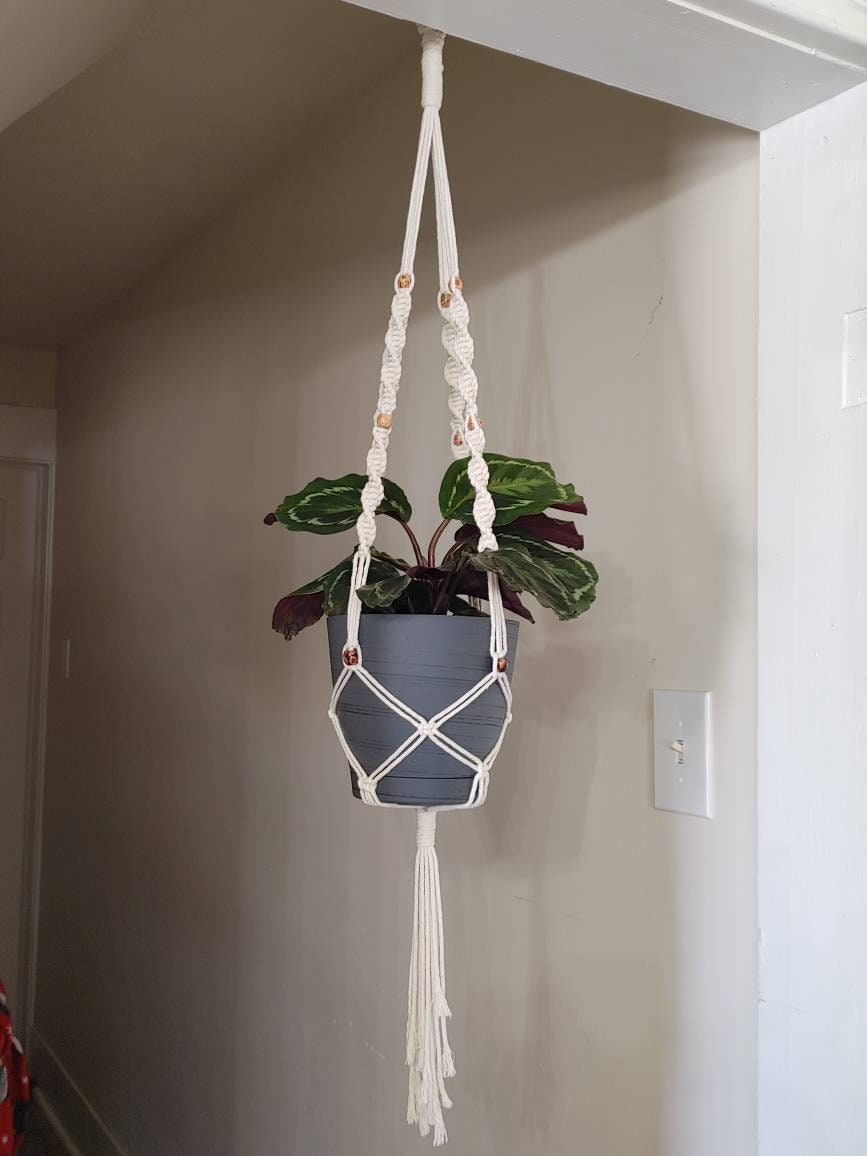Plant Hangers Macrame, Cotton, Beautiful Hanging Planters for indoor, living room and porch