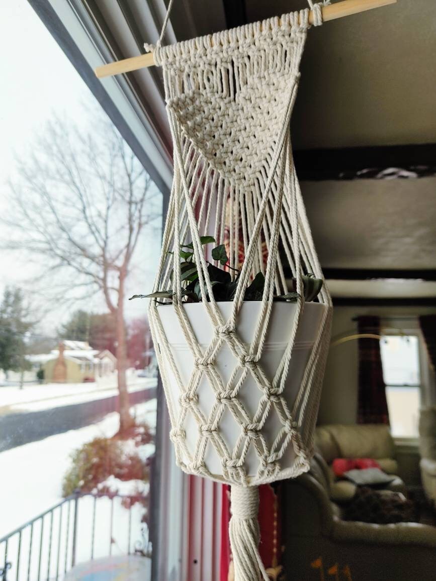 Plant Hangers Valentine Macrame, Cotton, Beautiful Hanging Planters for indoor, living room and porch