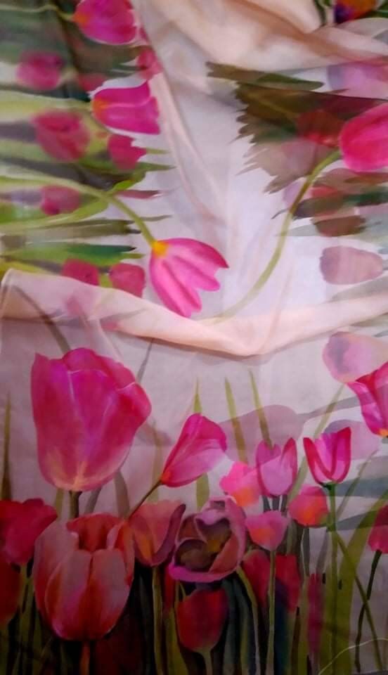 Extraordinary Bangladeshi Sophura Muslin Handpainted Saree, Water Color Art, Exclusive, Elegant, Classy Saree that you make you feel Special