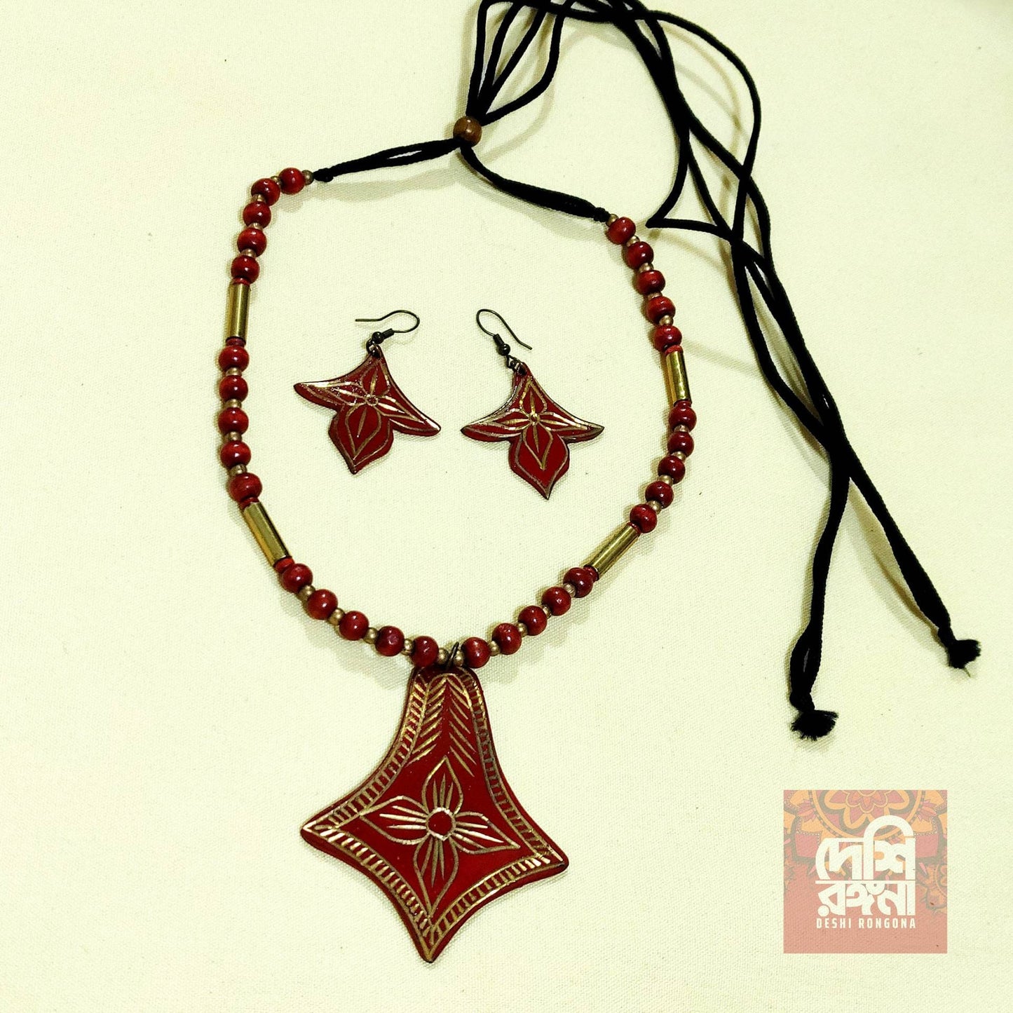 Handmade Tribal Necklace Set – Boho Ethnic Jewelry