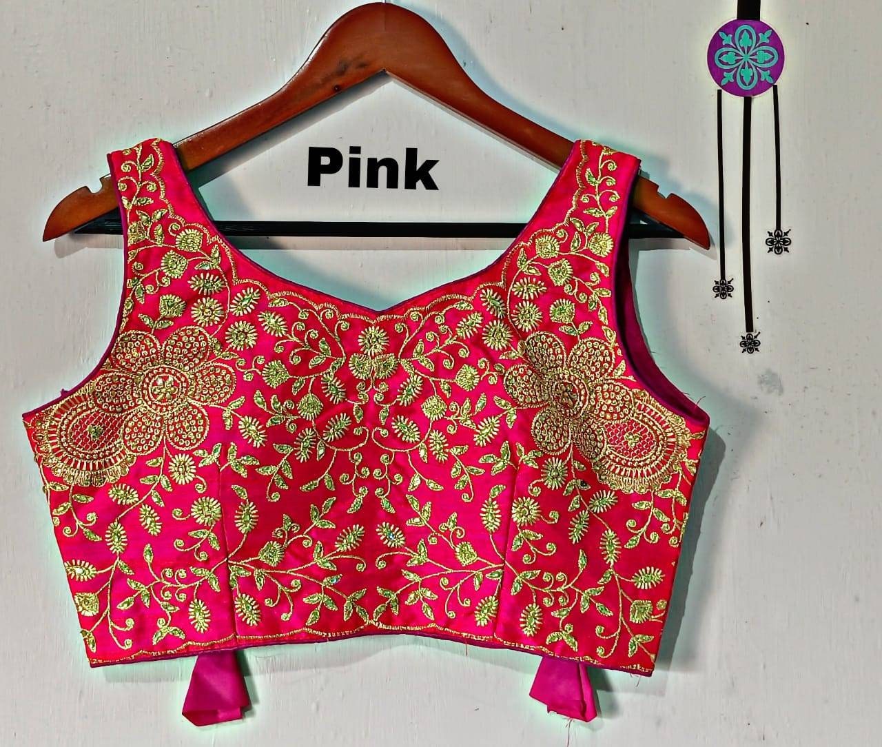 Silk Sleveless blouse, Exclusive Maggam Work Readymade Blouse, Heavy Phantom Silk, Gorgeous Blouse that Makes you feel beautiful