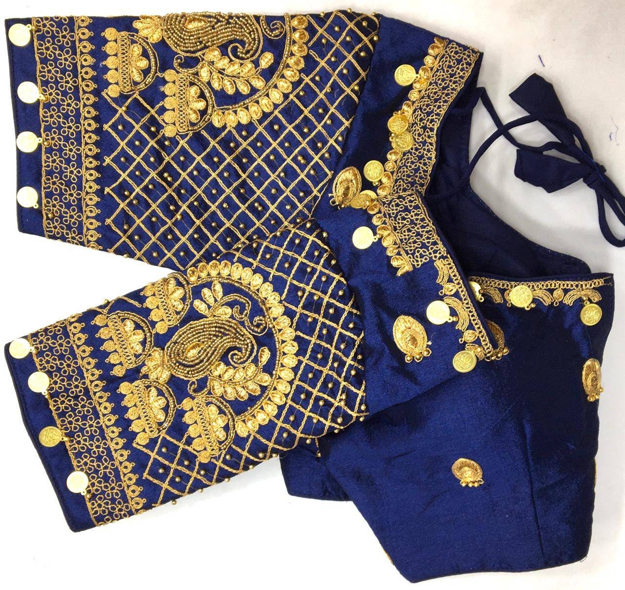 Silk Sikka blouse, Exclusive Maggam Work Readymade Blouse, Heavy Phantom Silk, Gorgeous Blouse that Makes you feel beautiful