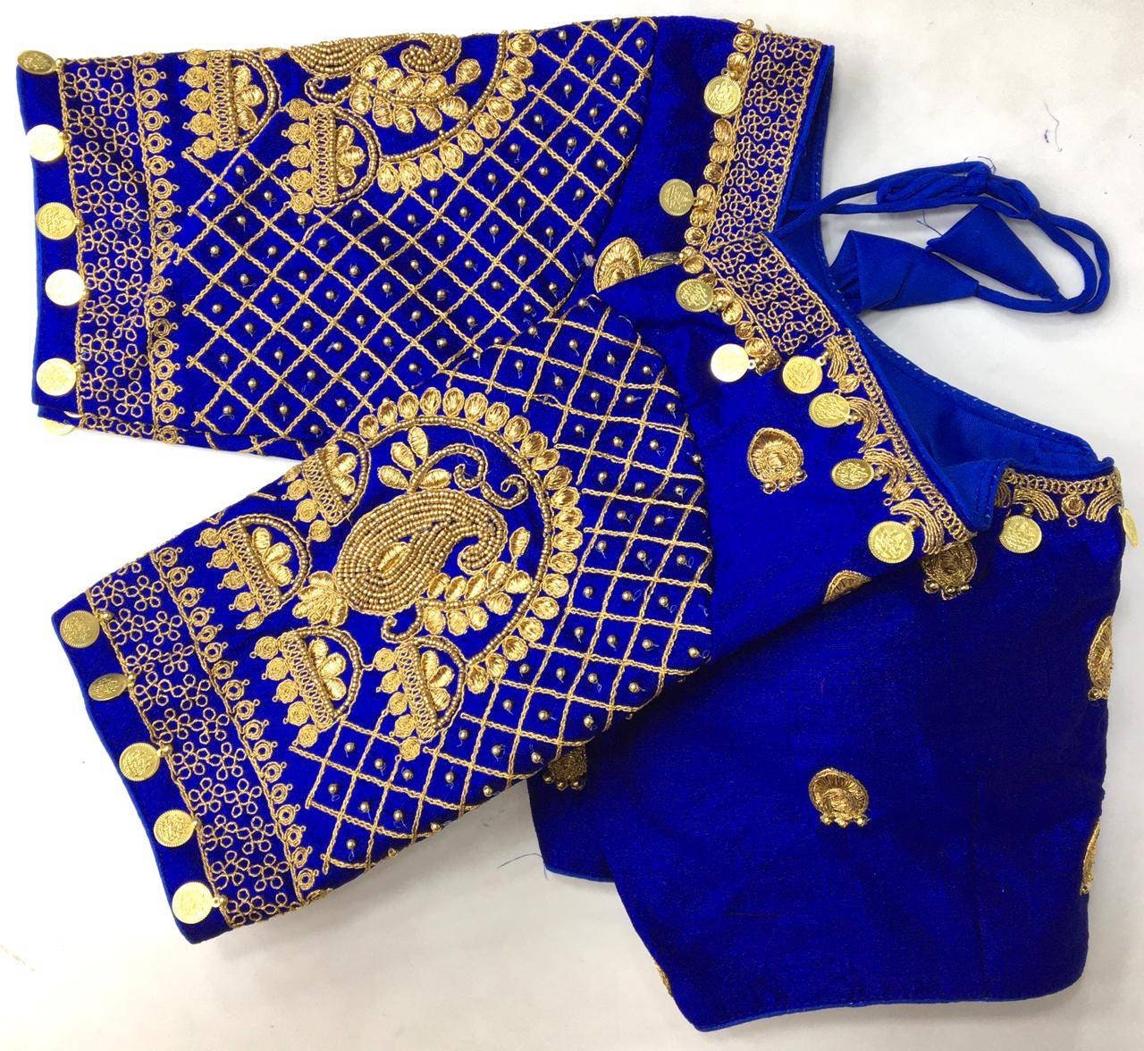 Silk Sikka blouse, Exclusive Maggam Work Readymade Blouse, Heavy Phantom Silk, Gorgeous Blouse that Makes you feel beautiful