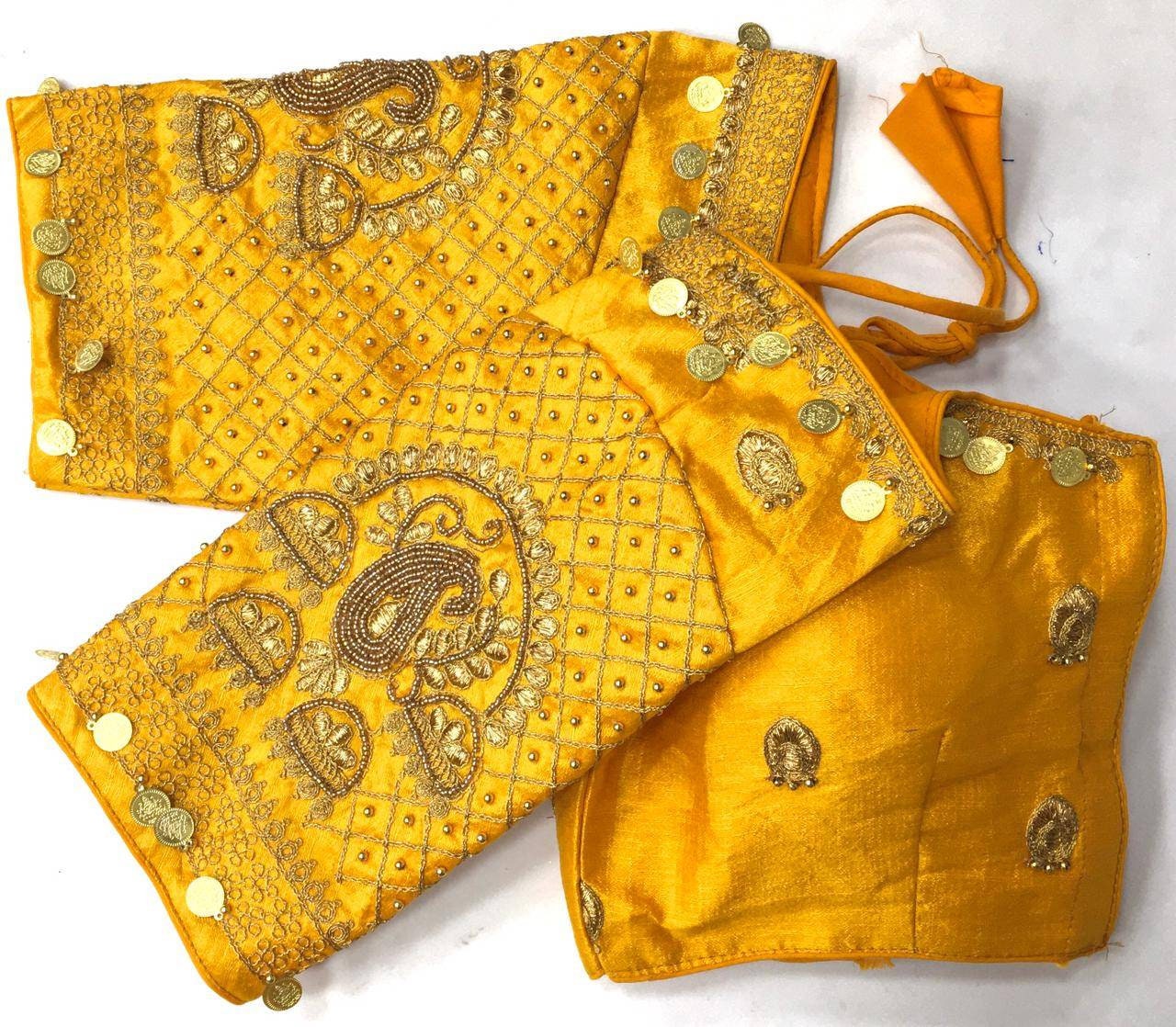 Silk Sikka blouse, Exclusive Maggam Work Readymade Blouse, Heavy Phantom Silk, Gorgeous Blouse that Makes you feel beautiful