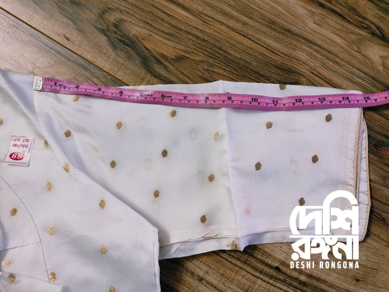 White Silk Katan Buti Blouse, Comfortable, Cotton inner layer, Size 32 to 48, Ships from USA, available in 9 sizes