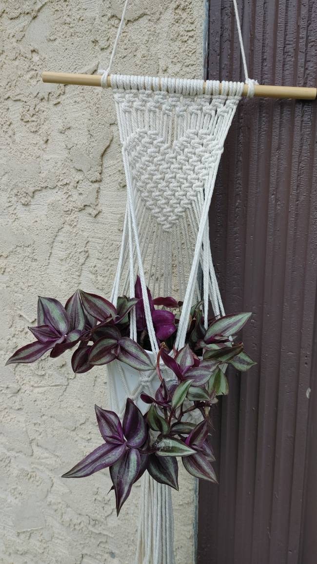 Plant Hangers Valentine Macrame, Cotton, Beautiful Hanging Planters for indoor, living room and porch