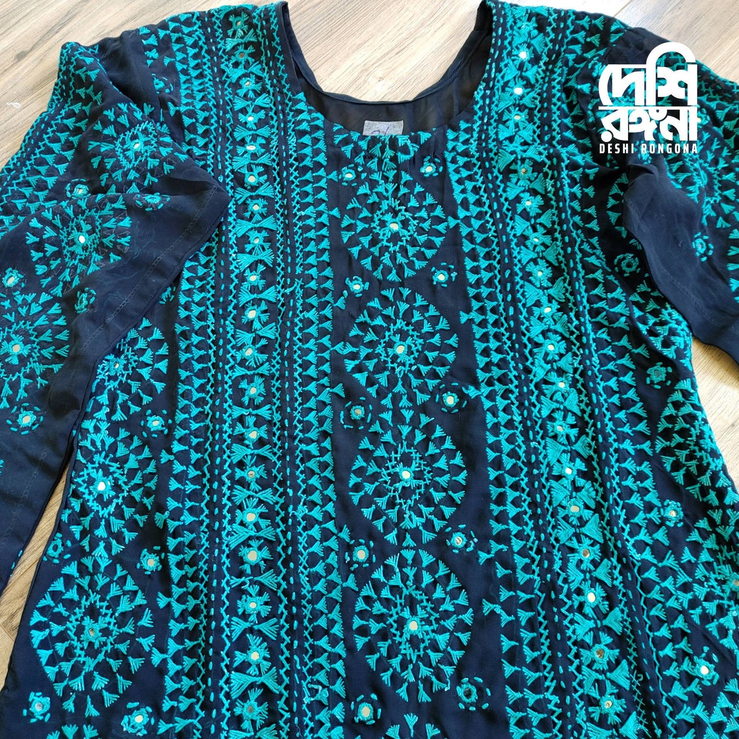 Gorgeous Multani Hand Embroidered Dress, Beautiful Traditional designs, detailed work. Handmade with Love and Care by Pakistani Rural Women