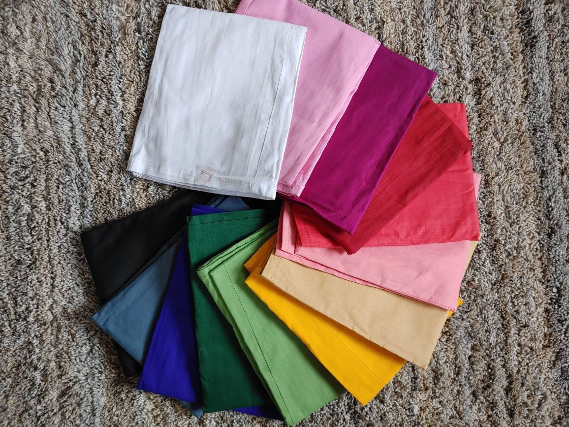 Inner Skirts/Petticoat/Saya for Saree, Pure Cotton, Comfortable to wear, 20 Colors to choose from, Fast Shipping From USA