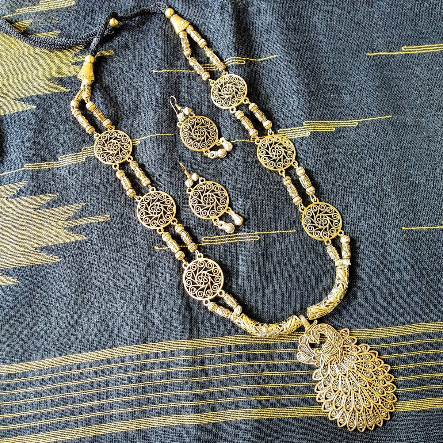 Antique Gold Plated Jewelry, Antique Gold Plated Necklace,Jhumka Earrings,Indian Bollywood Jewelry,Fashion Set, Afgan/Bohemian Jewelry