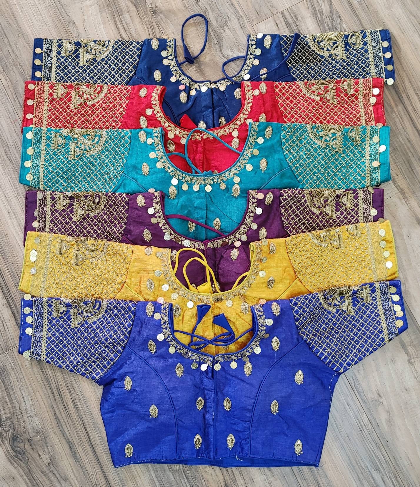 Designer Aari Sikka work Party Blouse Size 38, Readymade, Alter upto 42, that goes with any Party saree collection you have in your closet