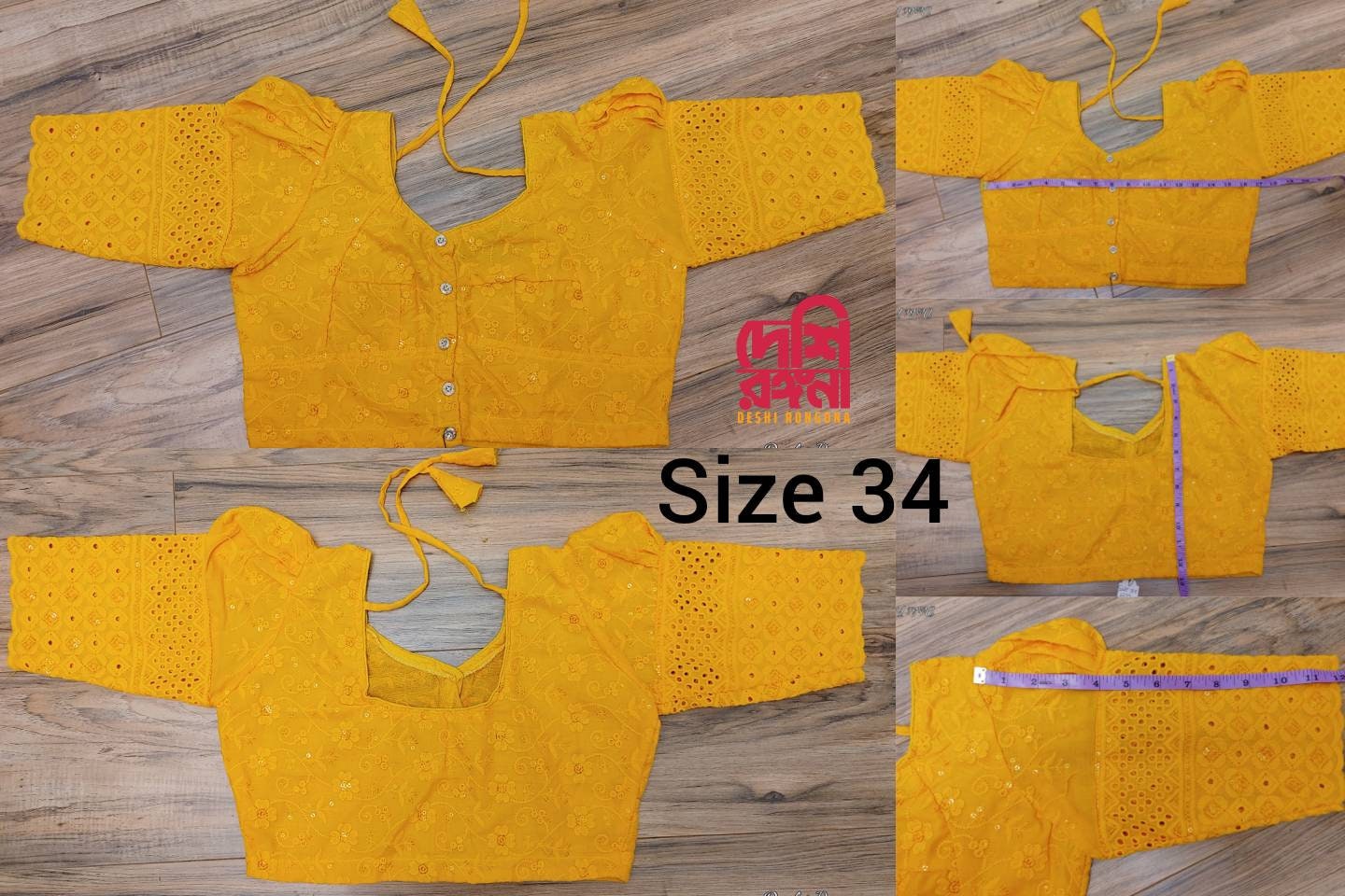 Lakhnaw Cotton Blouse, Yellow Orange Ready Designer Sequined Embroidered Blouse, Comfortable, goes with most yellow-orange sarees
