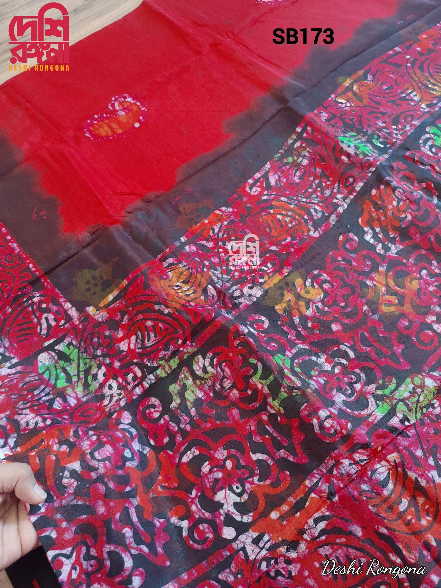 Silk Batik Saree, Hand Wax, Vegetable Died, beautiful color contrast, Running blouse piece, Saree will be exactly like the picture, Black