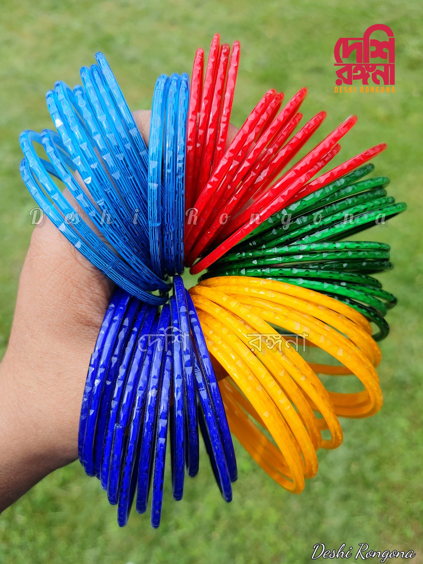 12 Stunning Glass Bangles - Vibrant Colors & Sweet Sounds