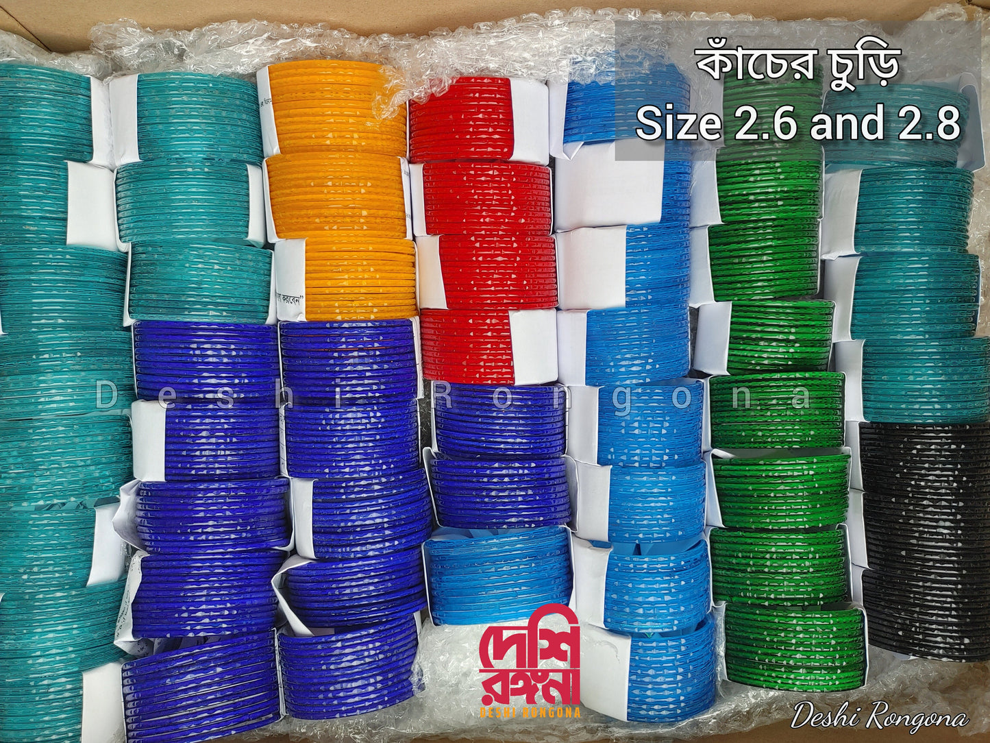 12 Stunning Glass Bangles - Vibrant Colors & Sweet Sounds