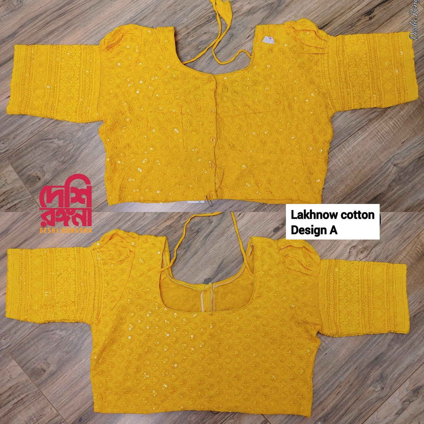 Readymade Lakhnaw Cotton Yellow Blouse, Mustard Yellow Ready Designer Blouse, Embroidered, Comfortable, goes with any saree of your closet