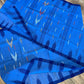 Sylheti Monipuri Cotton Saree – Blue & Deep Blue border