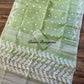 Original Dhakai Jamdani Saree, Handloom Classic -Mint Green