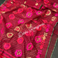 Elegant Maroon Dhakai Jamdani Saree - Handloom Classic