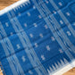 Sylheti Monipuri Handwoven Cotton Saree - Blue