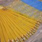 Yellow Original Dhakai Jamdani with Cutwork Embroidery