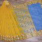 Yellow Original Dhakai Jamdani with Cutwork Embroidery