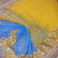 Yellow Original Dhakai Jamdani with Cutwork Embroidery