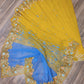 Yellow Original Dhakai Jamdani with Cutwork Embroidery
