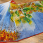 Butea Bloom Nokshi Saree – Handpainted Halfsilk