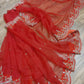 Original Moslin Handmade Karchupri work Saree, Bridal Red