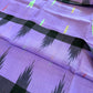 Sylheti Monipuri Handwoven Cotton Saree – Lilac & Black