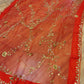 Original Moslin Handmade Karchupri work Saree, Bridal Red