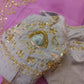 Original Moslin Hand Karchupi work Saree, Lavender Dream, contrast blouse