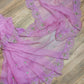 Original Moslin Hand Karchupi work Saree, Lavender Dream, contrast blouse