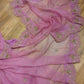 Original Moslin Hand Karchupi work Saree, Lavender Dream, contrast blouse