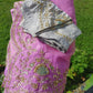 Original Moslin Hand Karchupi work Saree, Lavender Dream, contrast blouse