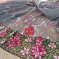 Gray Cutwork Dhakai Jamdani – Halfsilk 64 count