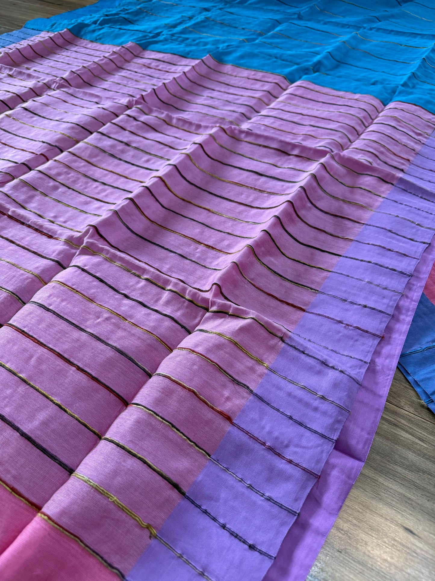Tangail Cotton Khesh Saree, Made in Bangladesh, Ganga/Jamuna Border, Hand Woven, Pure Cotton,Comfortable summer saree,Other Colors available