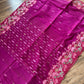 Cutwork Dhakai Jamdani – Hand Embroidered - Jam Magenta