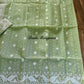 Original Dhakai Jamdani Saree, Handloom Classic -Mint Green