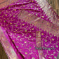 Magenta Benaroshi Katan Silk Saree – Elegant Wedding & Party Wear