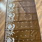 Brown Bangalore Silk Kantha Saree