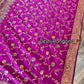 Magenta Benaroshi Katan Silk Saree – Elegant Wedding & Party Wear