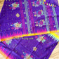 Sylheti Monipuri Handwoven Saree – Eggplant Purple