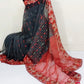 Gray-Red Cutwork Dhakai Jamdani – Halfsilk 64 count