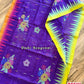 Sylheti Monipuri Handwoven Saree – Eggplant Purple