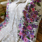 Handpainted Jamdani, Original Dhakai Saree | Queens Crepe Myrtle Flower Theme