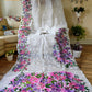 Handpainted Jamdani, Original Dhakai Saree | Queens Crepe Myrtle Flower Theme